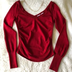 Armani Exchange Red Silk Knit Small